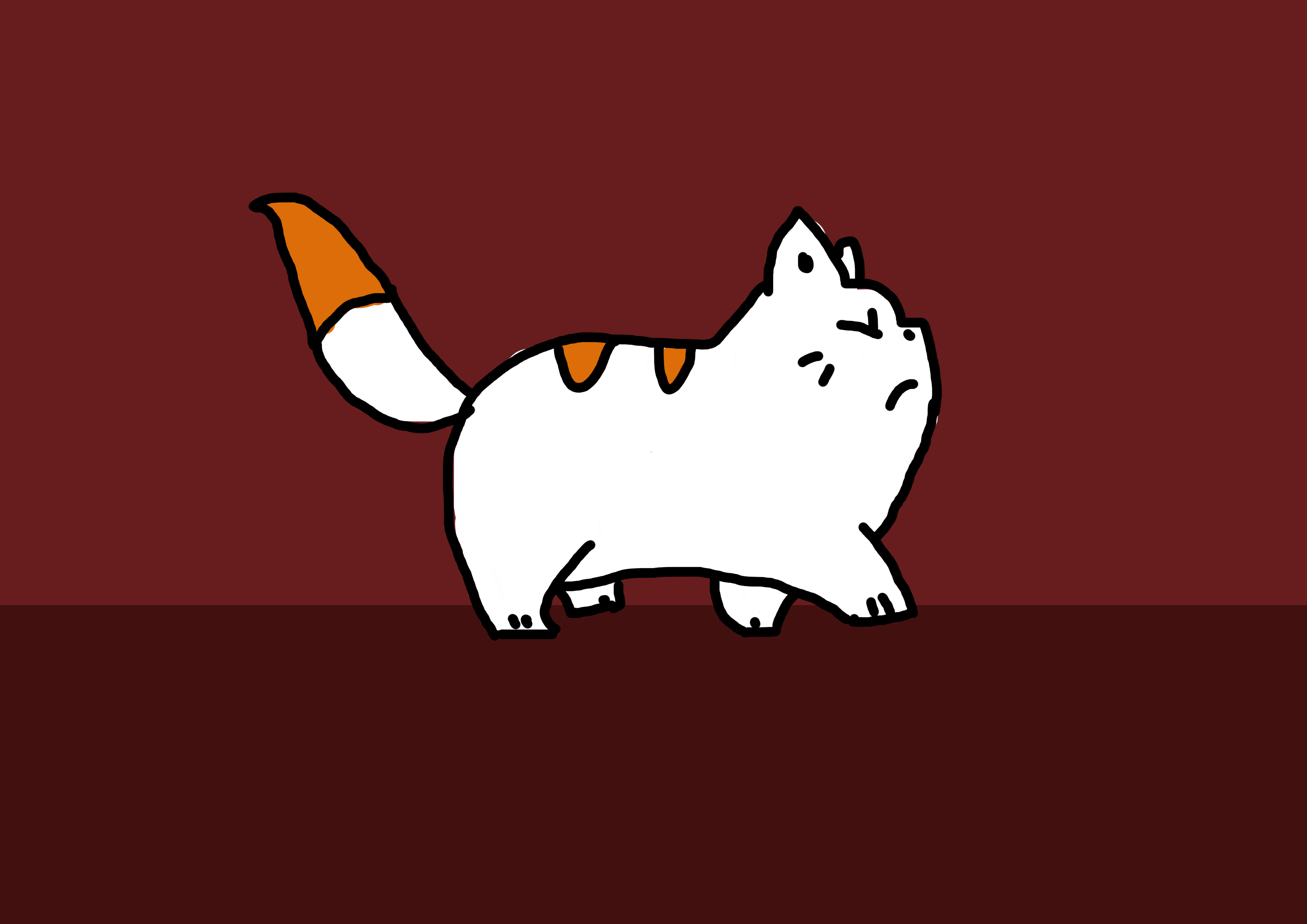 Cat Walking animated GIF